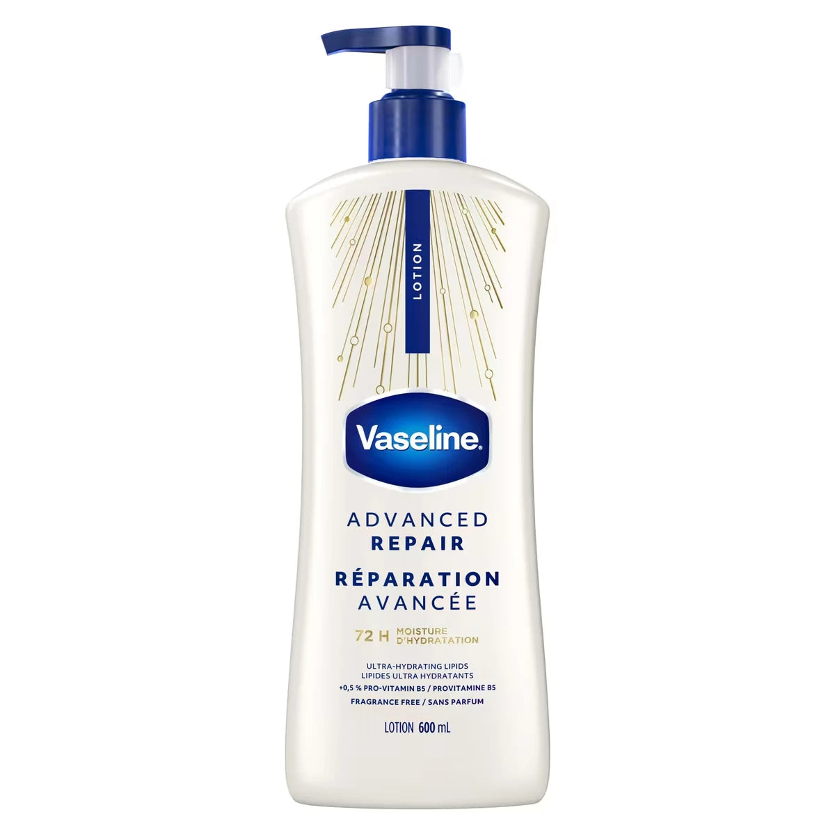 Intensive Care Body Lotion for sensitive and dry skin Advanced Repair unscented, moisturizing body cream 600 ml