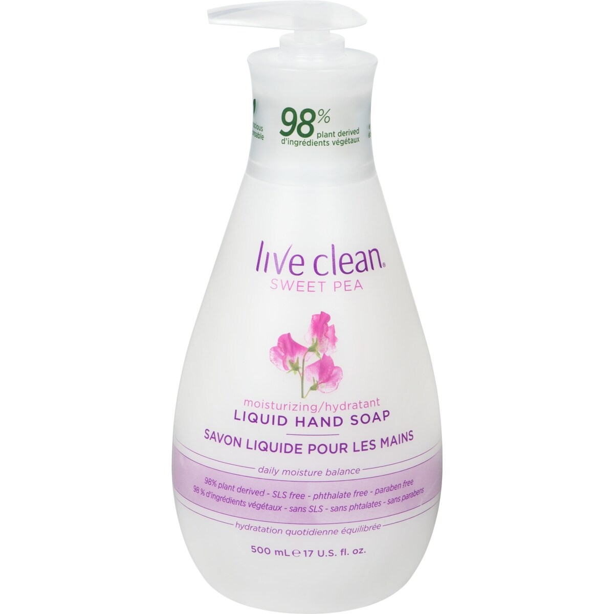 Live Clean Sweet Pea Hydratant Savon Liquide Pour Les Mains