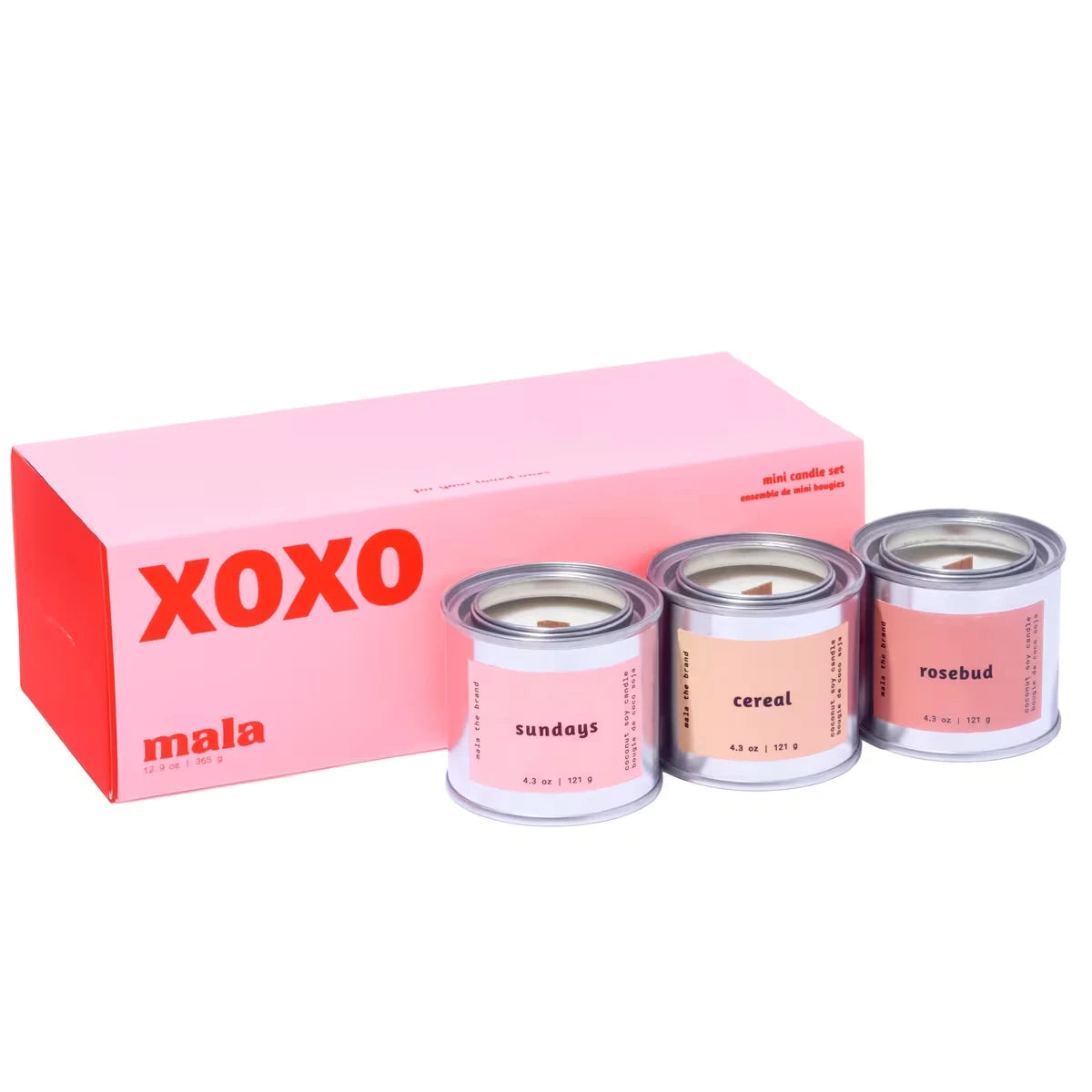 xoxo – Coffret-cadeau de mini bougies