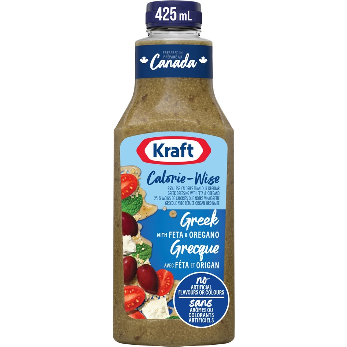 Vinaigrette grecque avec féta et origan