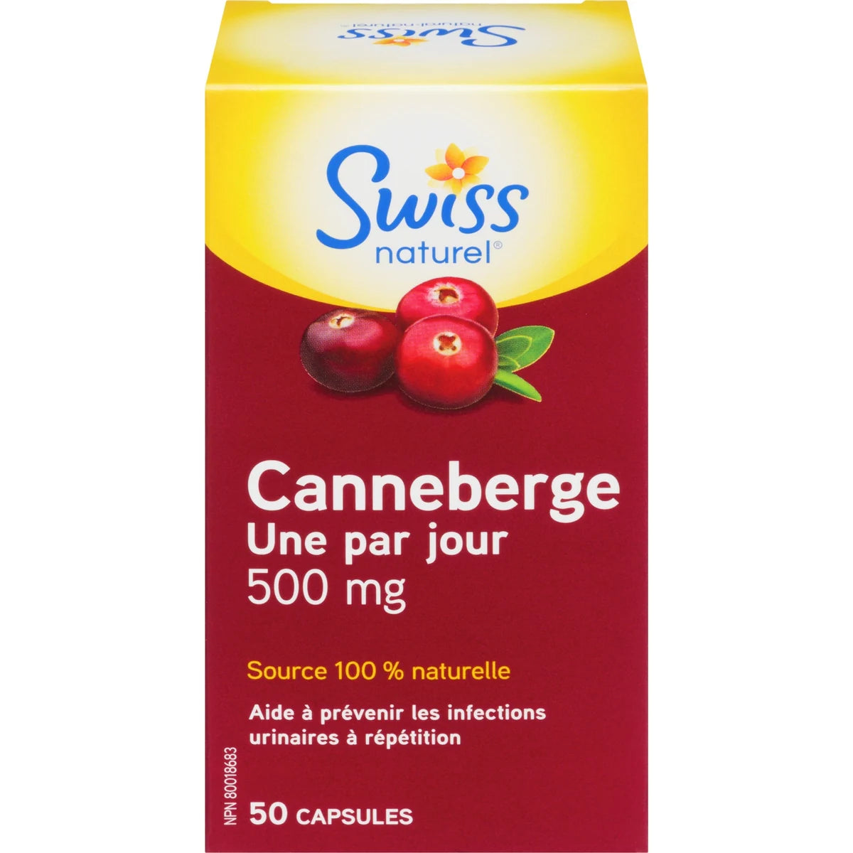 Canneberge un par jour 500 mg