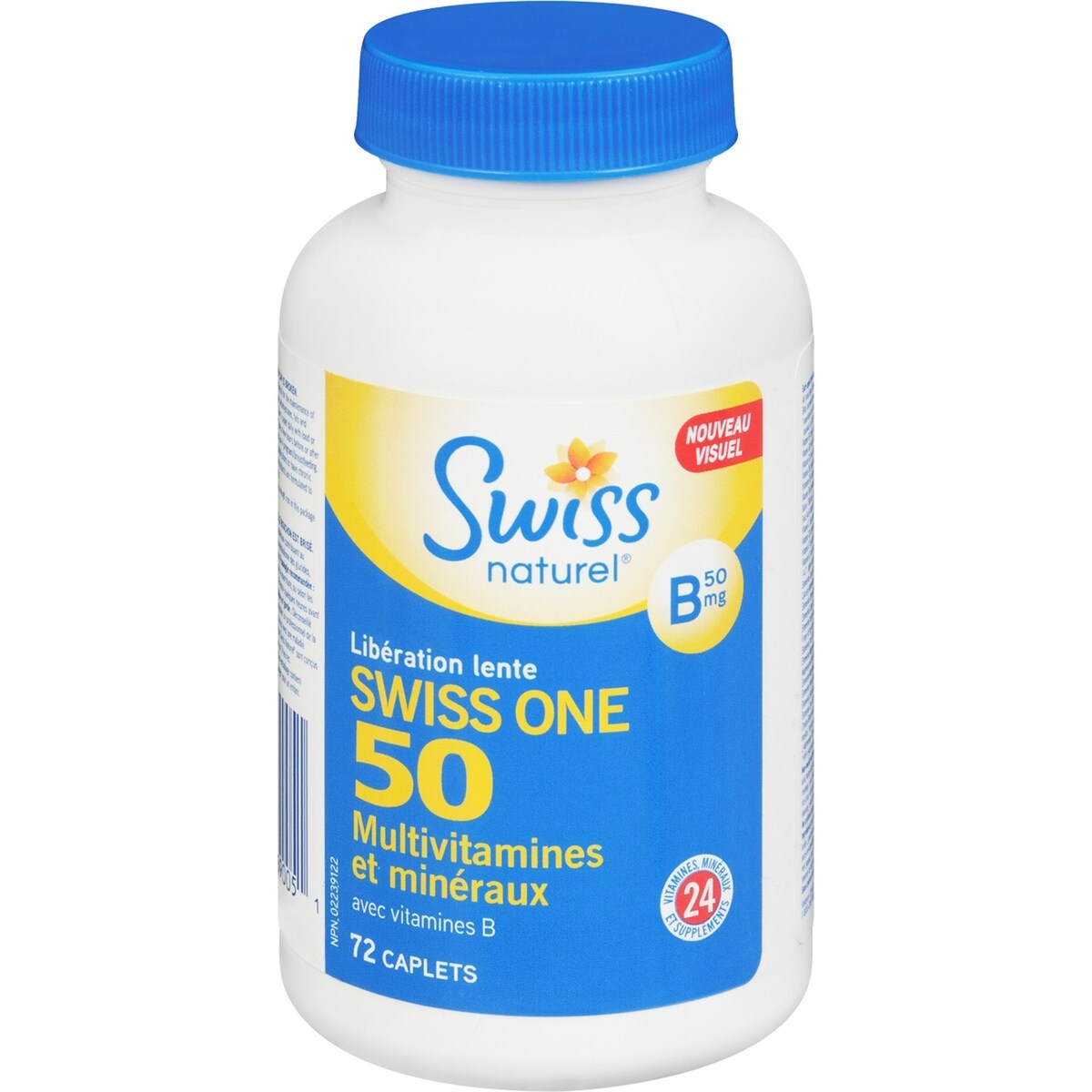 One 50 Multivitamines et minéraux Libération minutée   (72 Caplets)