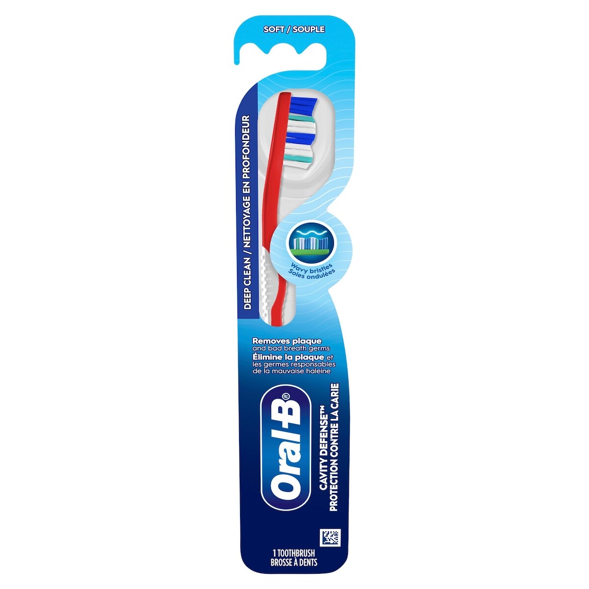 La brosse à dents souple Oral-B Défense contre