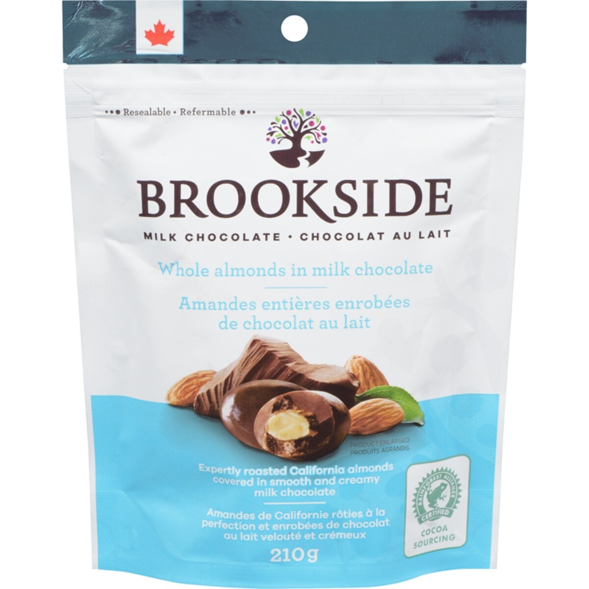 Amandes enrobées de chocolat au lait