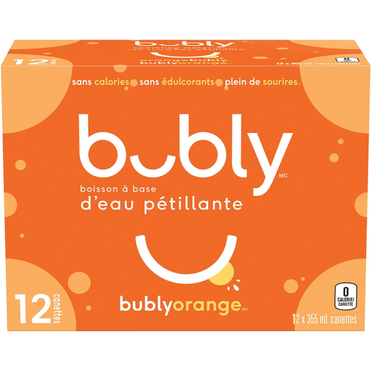 eau pétillante orange