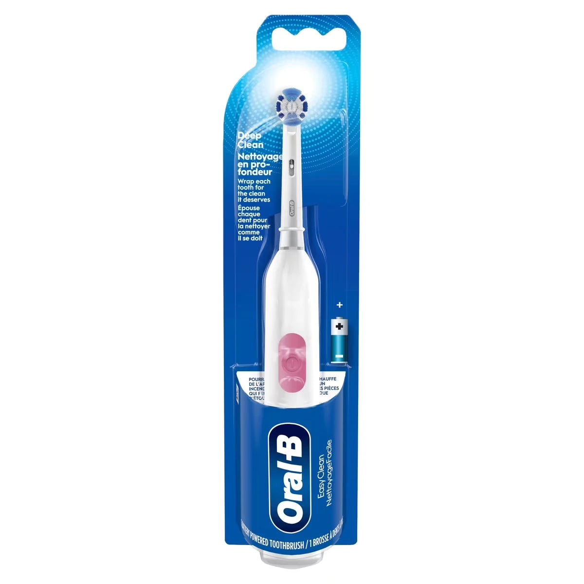 Brosse à dents à piles Oral-B Revolution avec (1) brossette, blanc, piles incluses