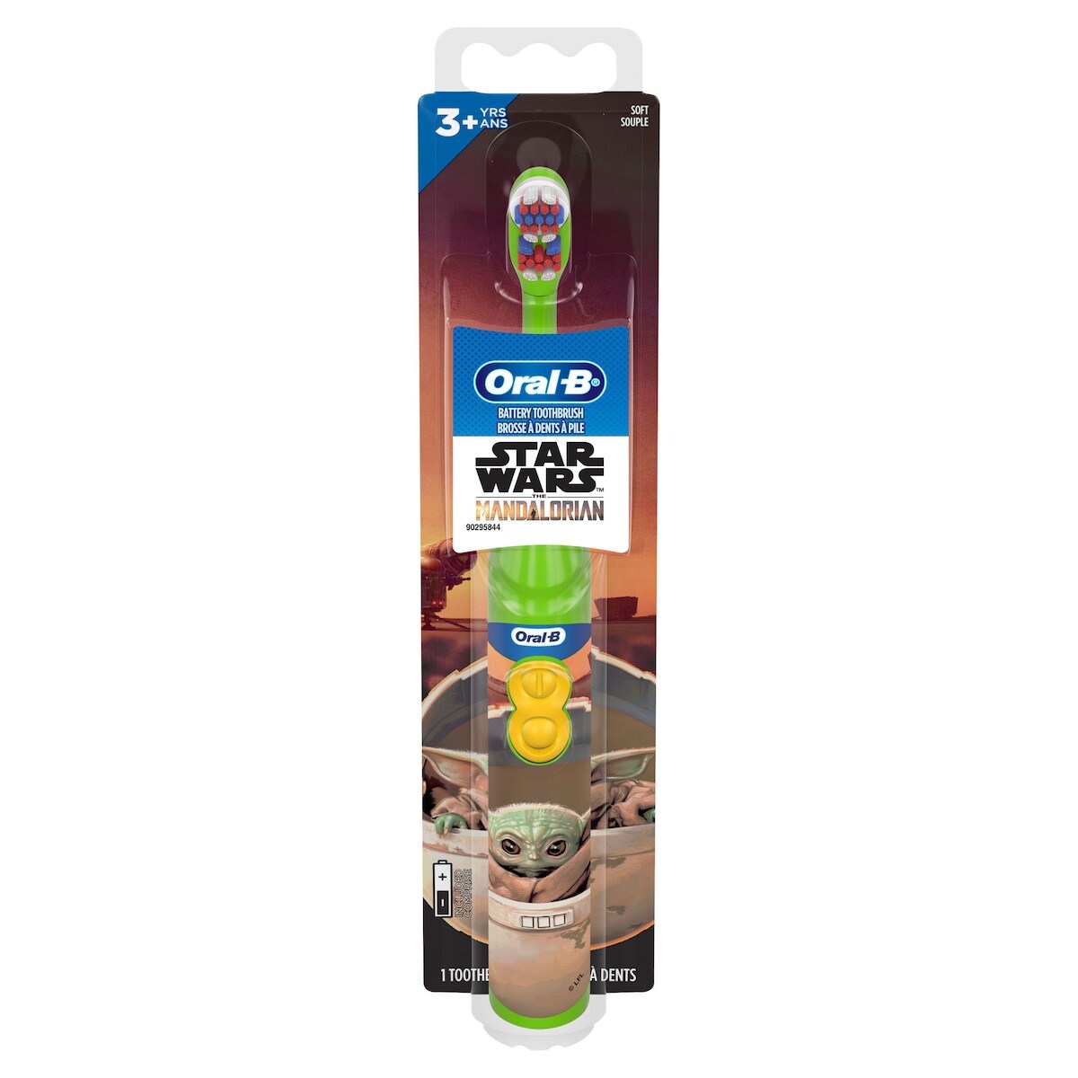 Brosse à dents à pile pour enfants Oral-B mettant en vedette les personnages des Avengers de Marvel, soie souple, pour enfants de 3 ans et plus