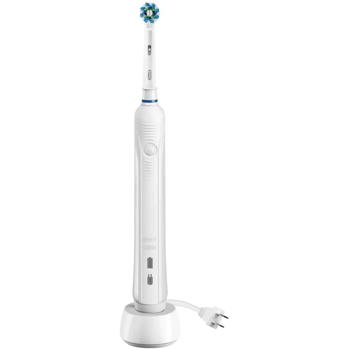 Brosse à dents électrique Oral-B 1000 CrossAction, White alimentée par Braun