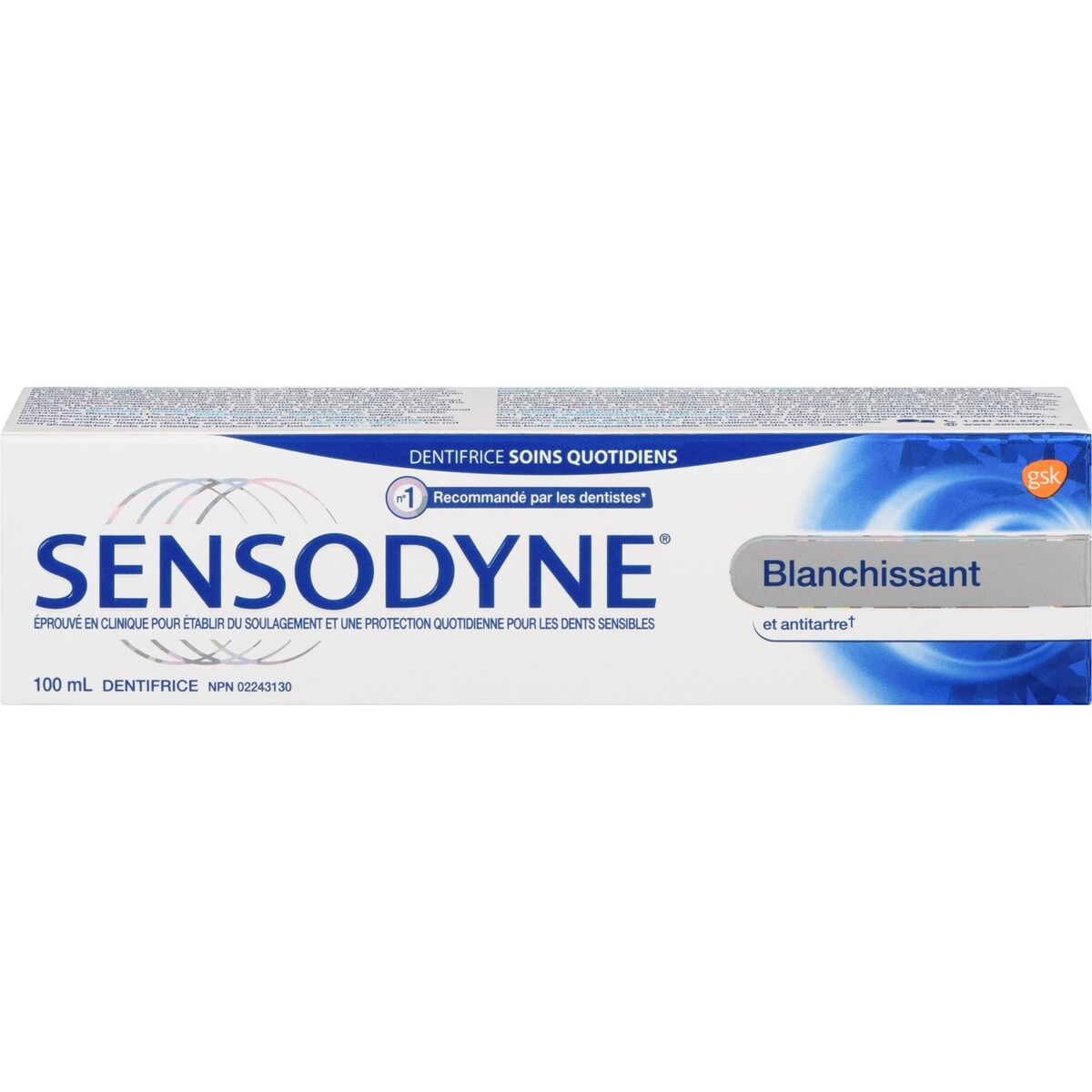 Blanchissant et antitartre (dentifrice)
