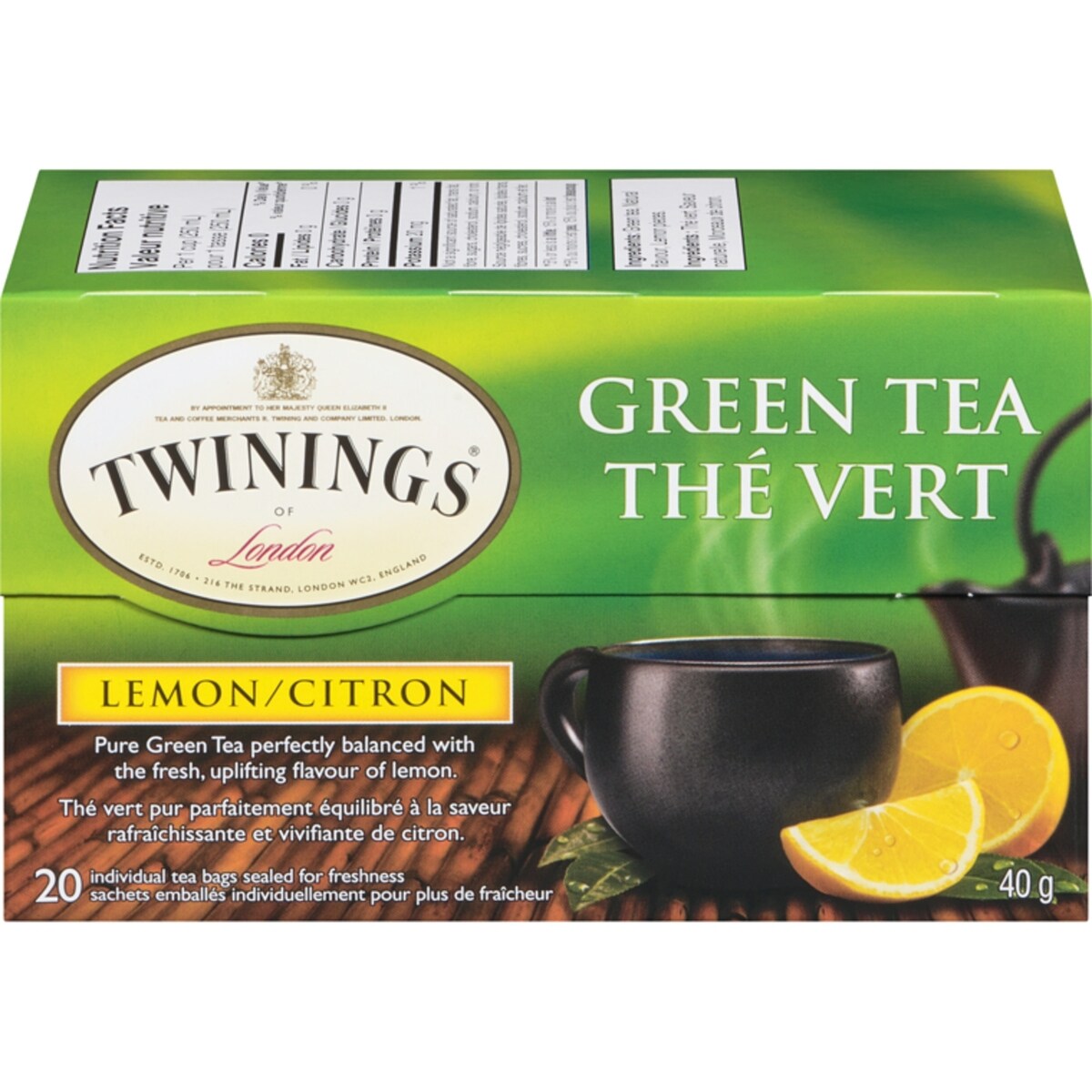 Thé vert et citron