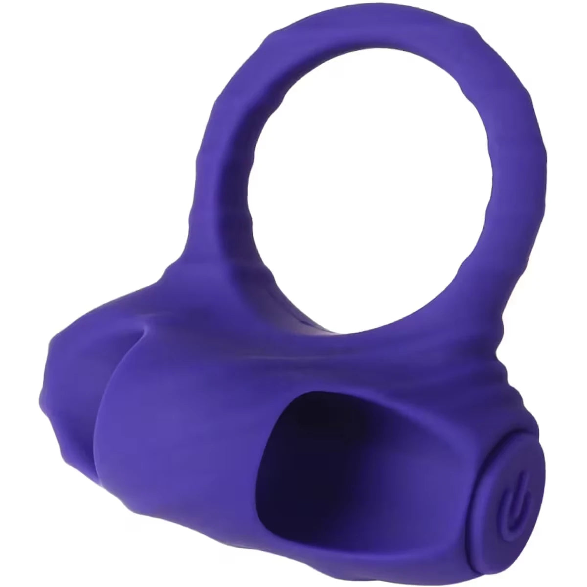 Anneau Vibrant Double 1 De Et Masseur Sensuel, Texture Stri�E, 3 Vitesses Variables, Rechargeable.