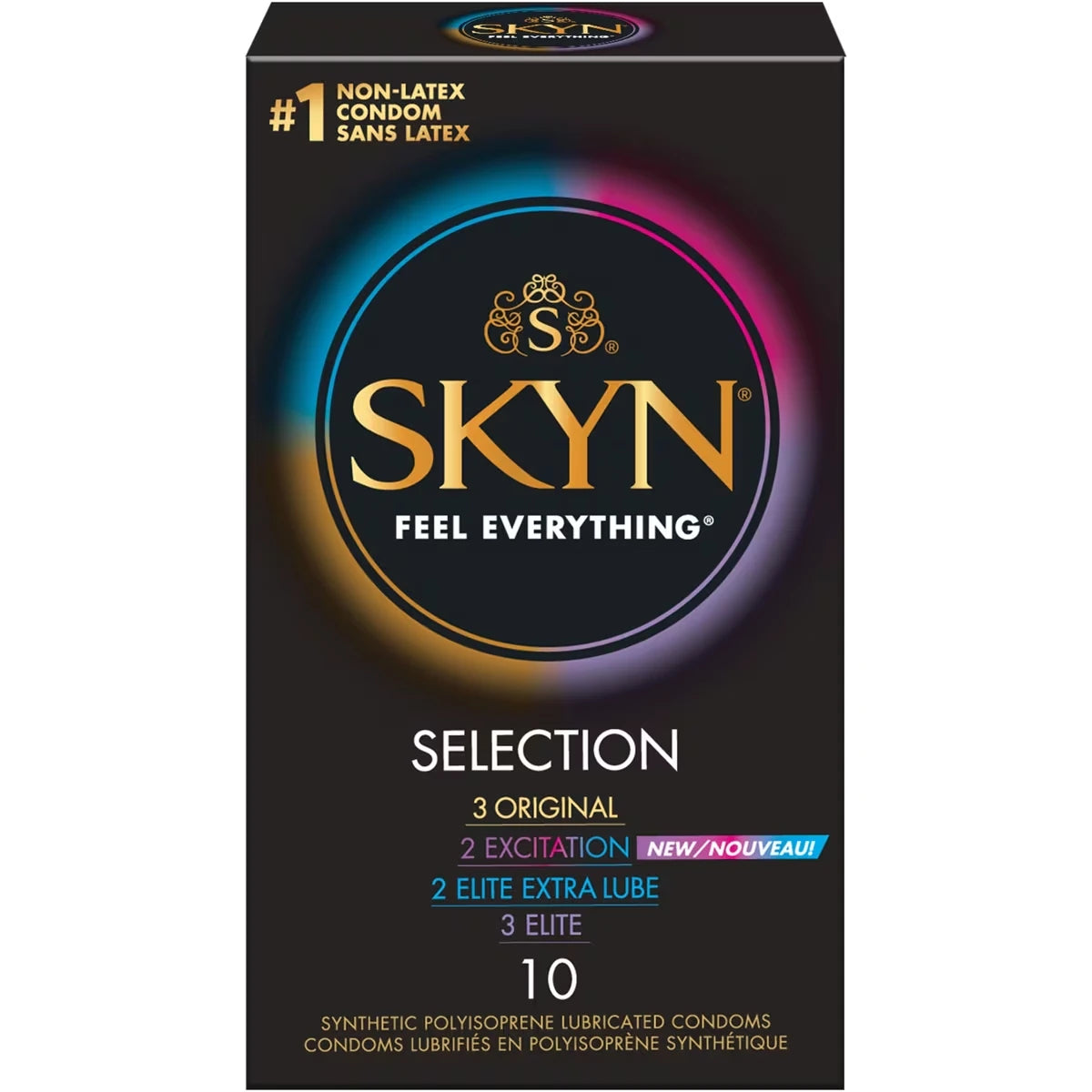 � Selection Original 10 Condoms Lubrifi�S Sans Latex Naturel
