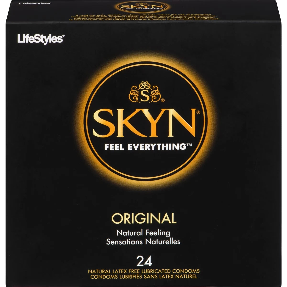 � Original 24 Condoms Lubrifi�S Sans Latex Naturel