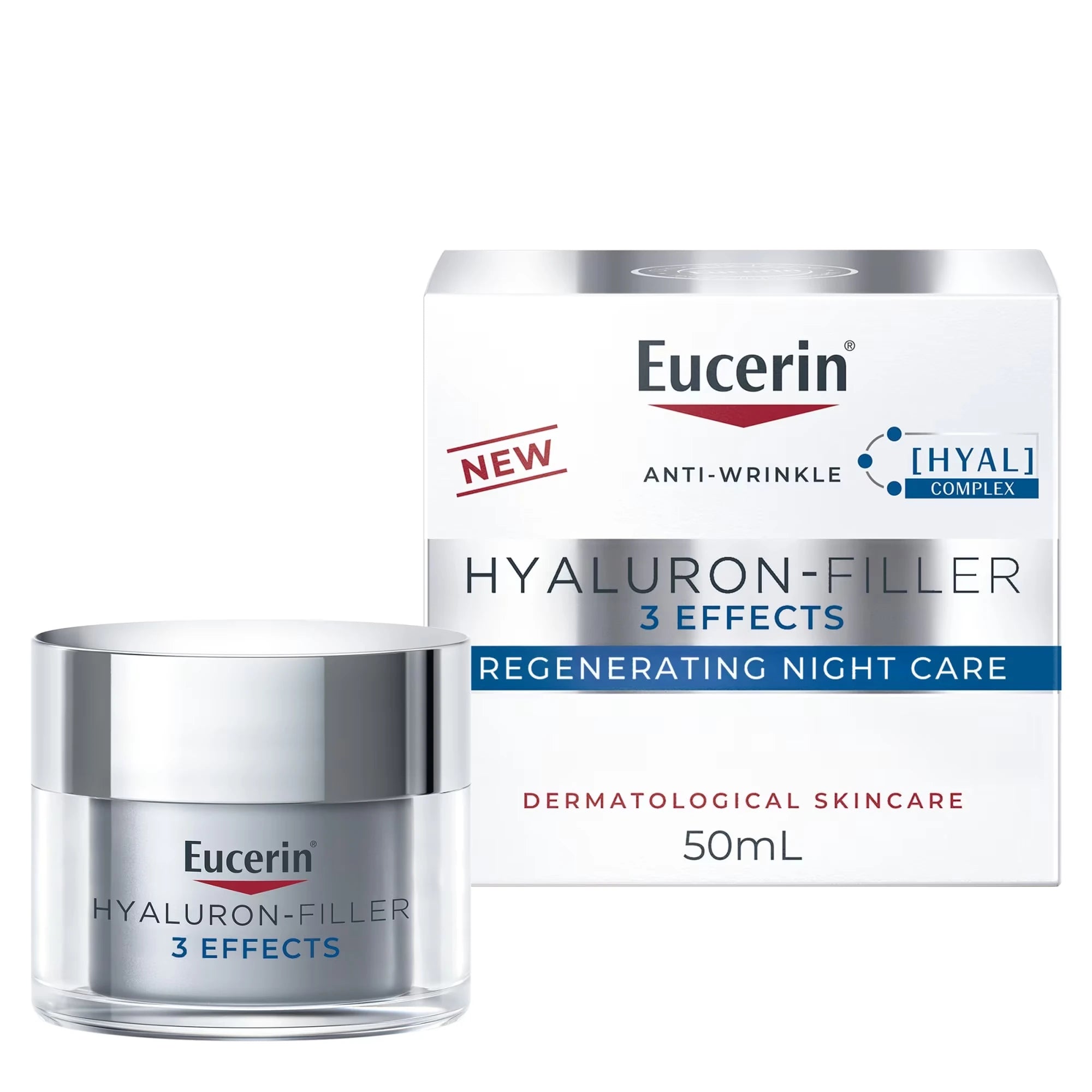 Anti Wrinkle Night Care Hyaluronic Acid Face Cream, All Skin Types, 50mL