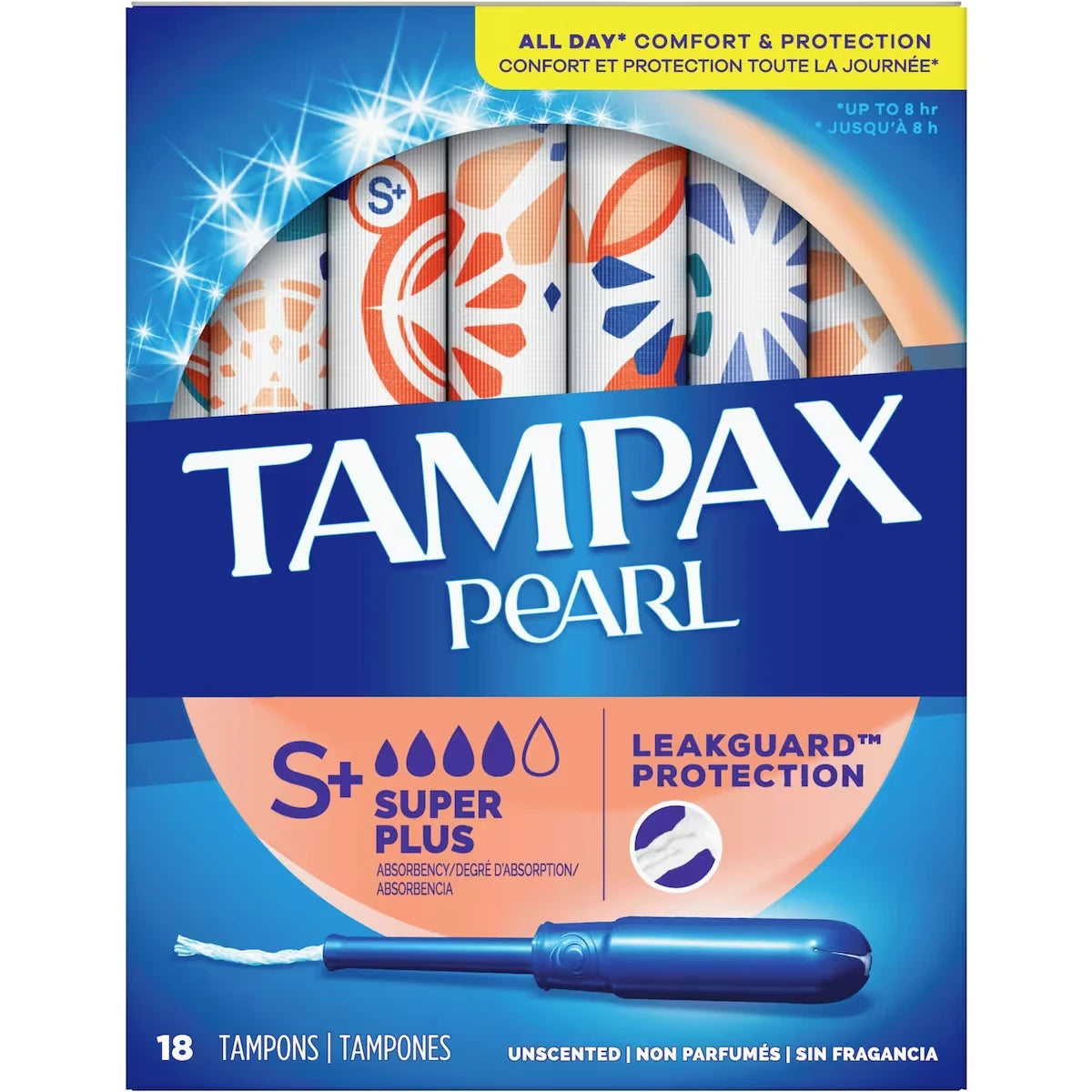 Tampons Pearl, degré d’absorption Super Plus, 18 tampons