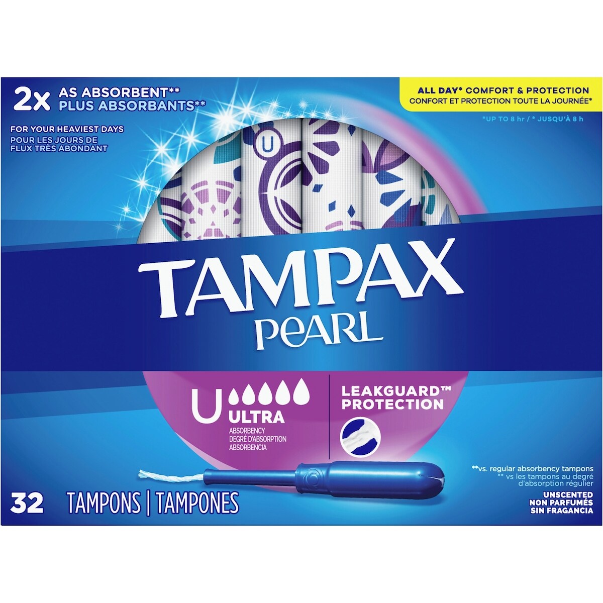 Tampons Pearl, degré d’absorption Ultra, 32&nbsp;tampons
