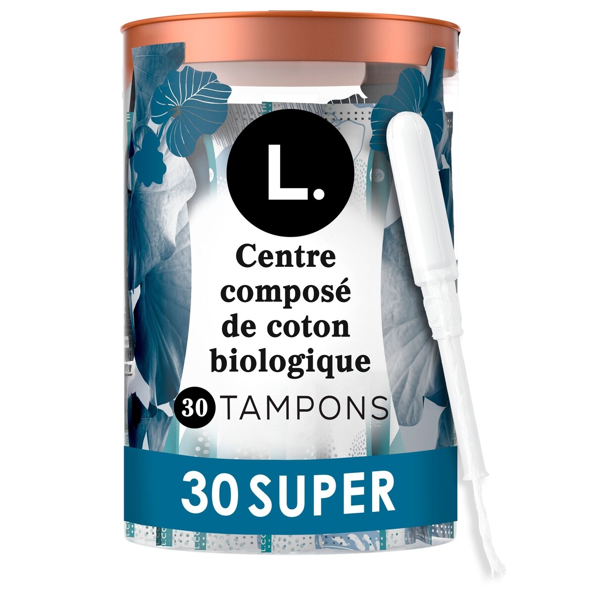 Tampons en coton biologique, degré d’absorption super, 30 tampons