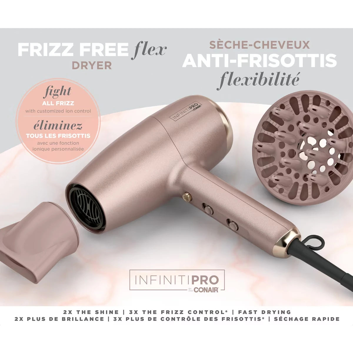 Séchoir à cheveuxFRIZZ FREE FLEX