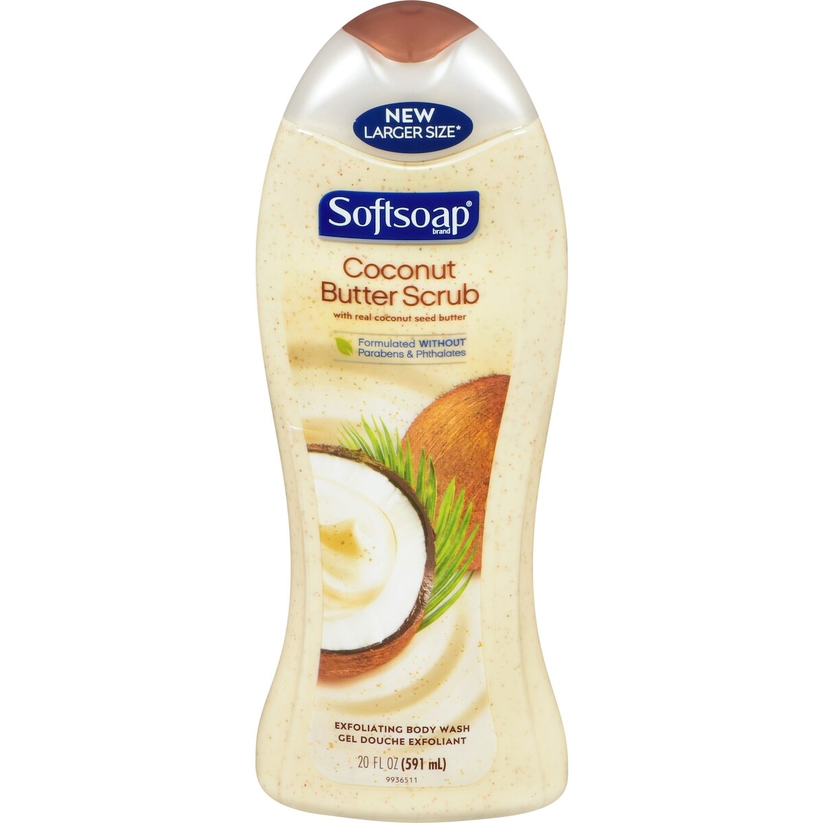 Gel Douche Exfoliant, Coconut Butter Scrub, 591 mL