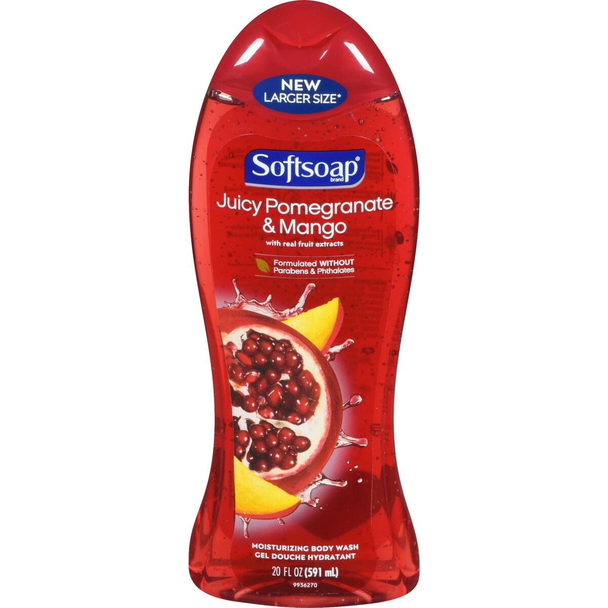 Gel Douche Hydratant, Juicy Pomegranate and Mango, 591 mL