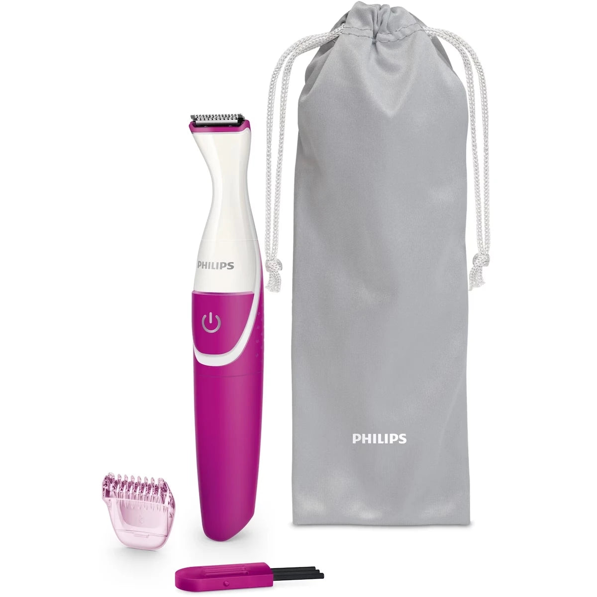 Tondeuse sans fil pour femme Philips BikiniGenie, pour la zone du bikini, peau sèche ou humide, BRT381/15