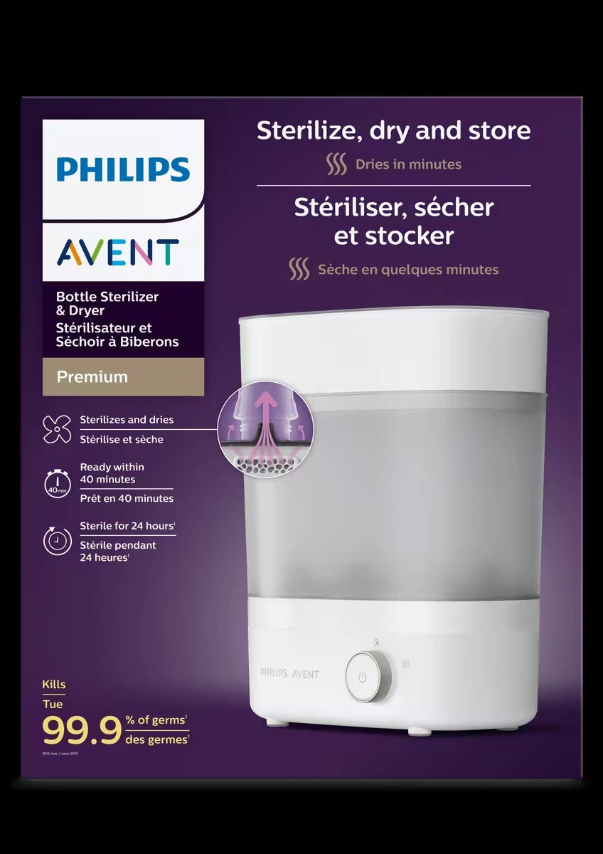Stérilisateur électrique à vapeur de qualité supérieure avec séchoir, SCF293/00