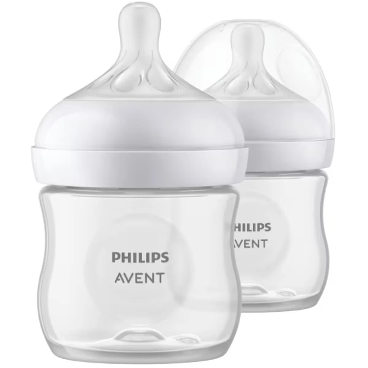 Biberon naturel Philips Avent avec tétine Natural Response, transparent, 4oz, 2pk, SCY900/02