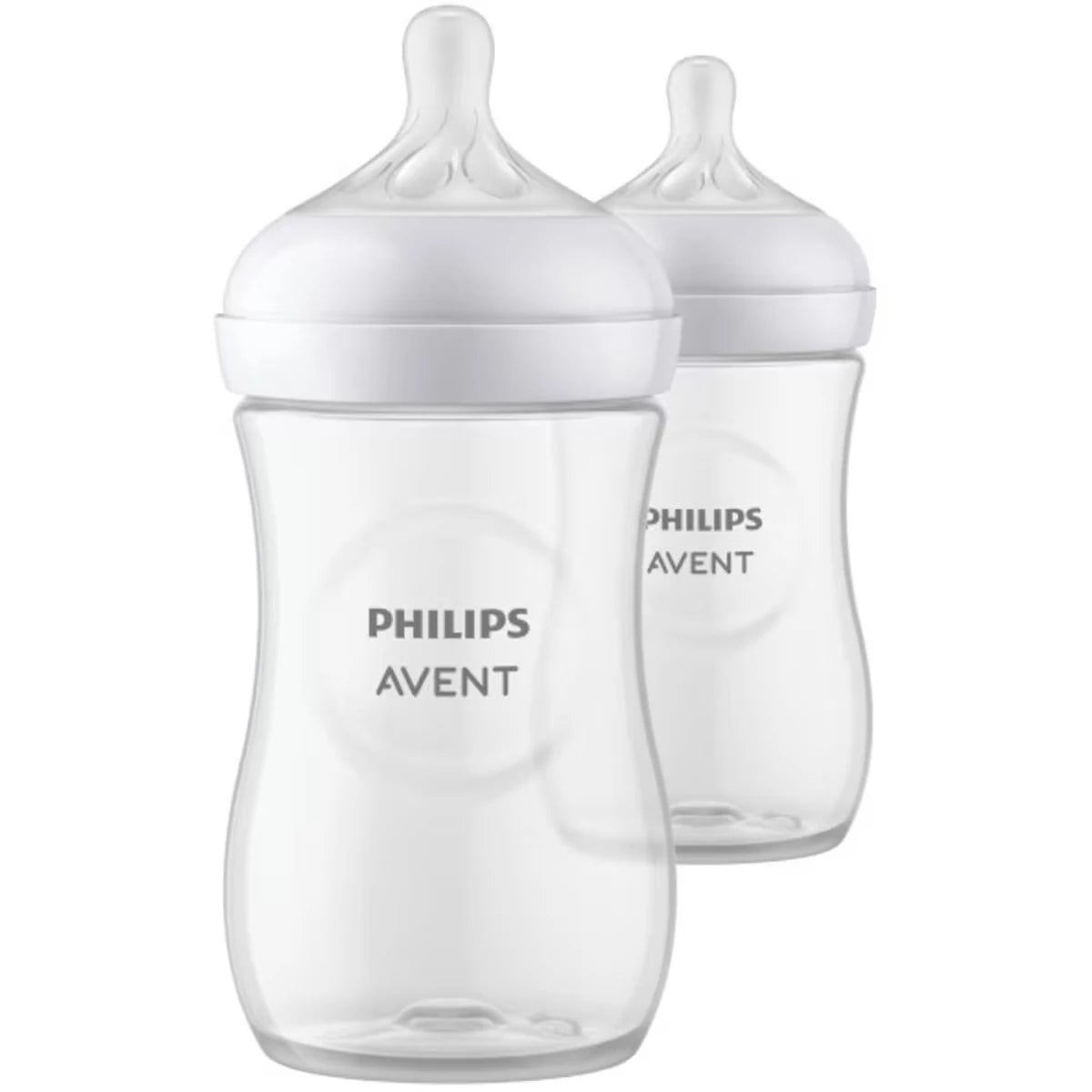 Biberon naturel Philips Avent avec tétine Natural Response, transparent, 9oz, 2pk, SCY903/02