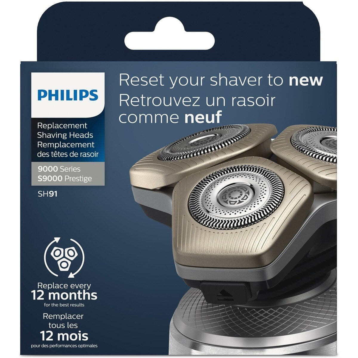 Têtes de rasoir de rechange pour les rasoirs de série 9000