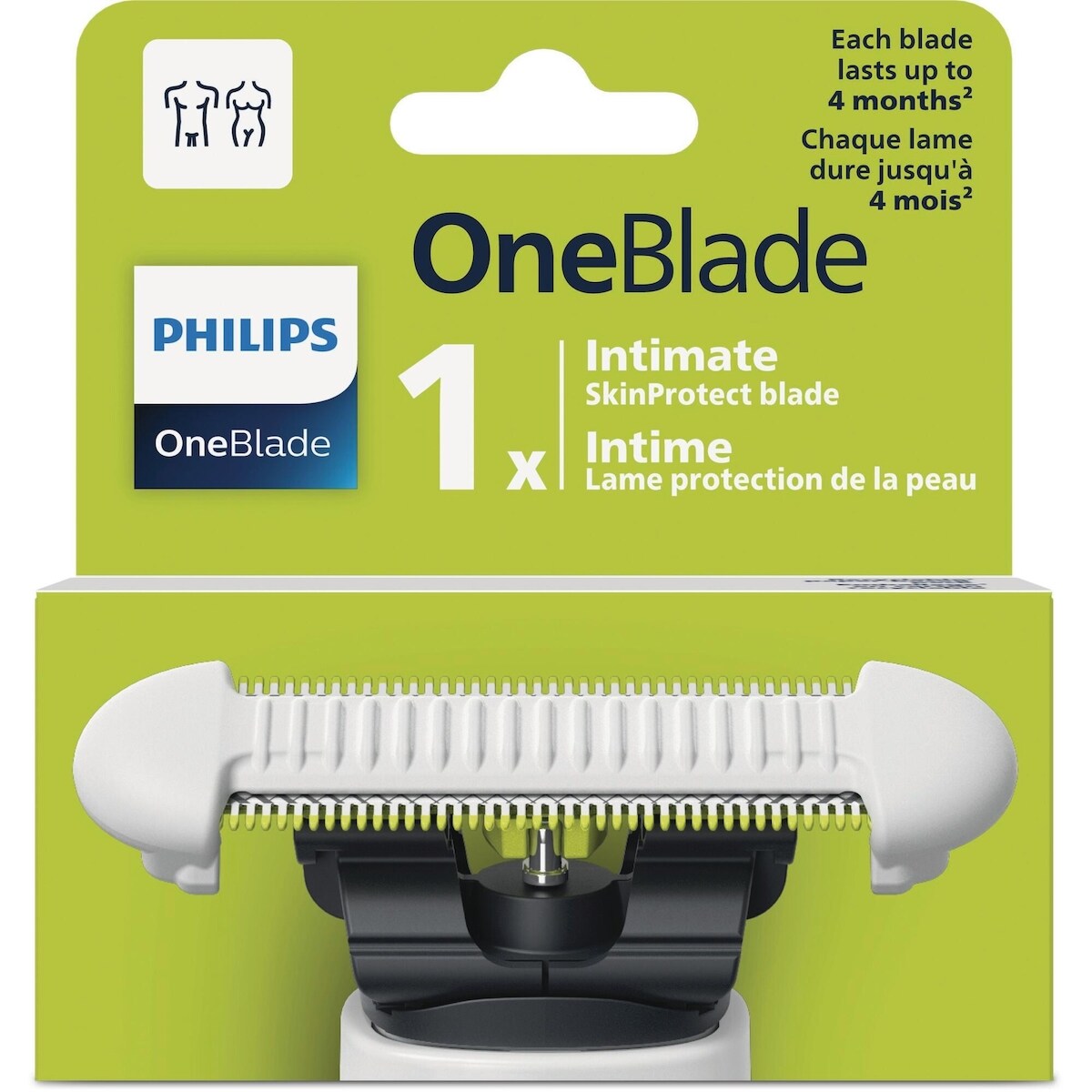 Lame de remplacement OneBlade Intimate, QP219/50