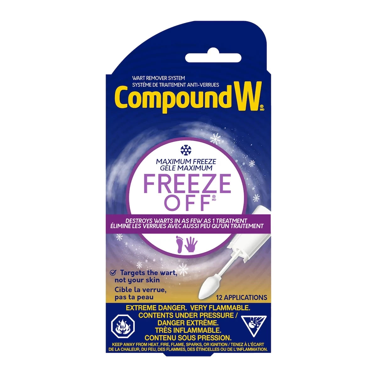 Systeme De Traitement Anti-Verrues Gele Maximum Freeze Off®