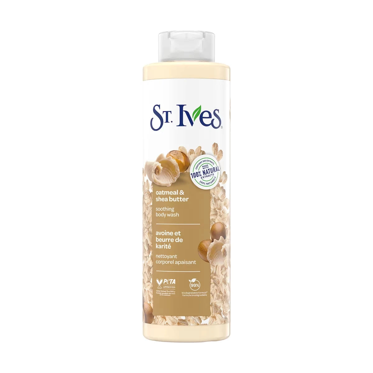 Nettoyant corporel apaisant à l’avoine et au beurre de karité pour femmes 650 mL