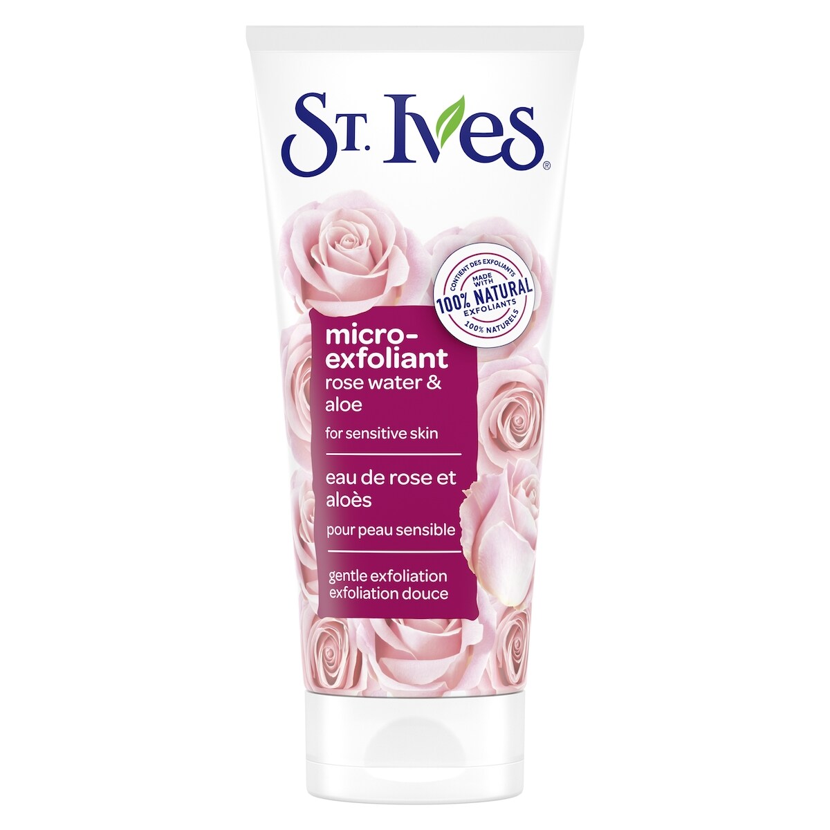Gentle Smoothing Scrub for smooth skin Rose Water & Aloe Vera Made with 100% Natural Exfoliants