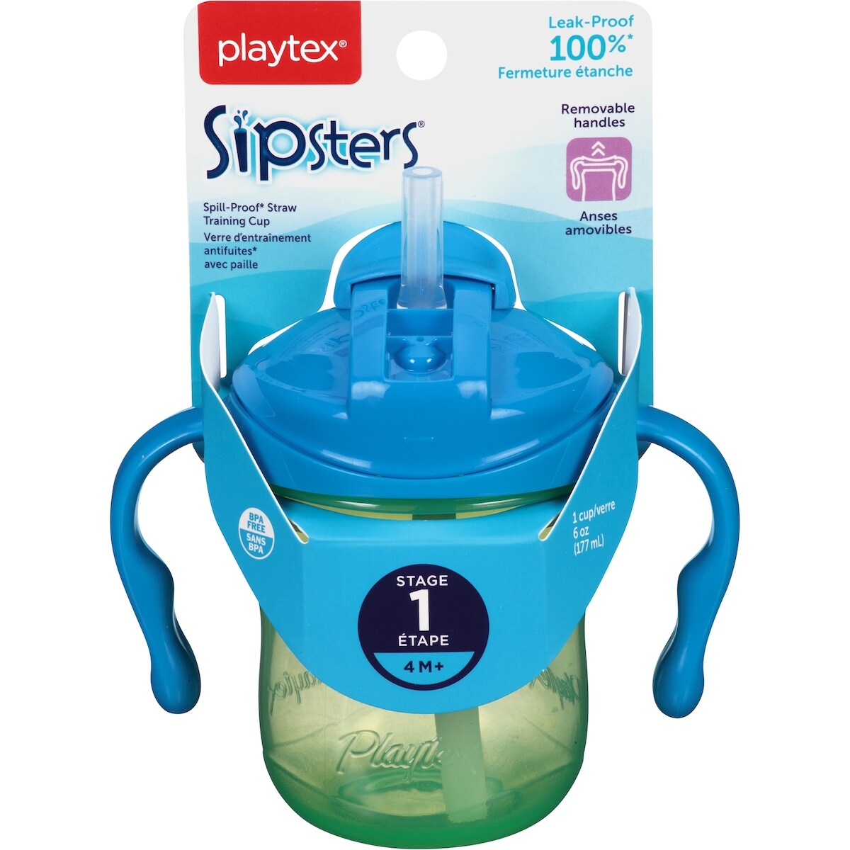 Baby Sipsters Tasse d'entraînement anti-déversement avec poignées amovibles,