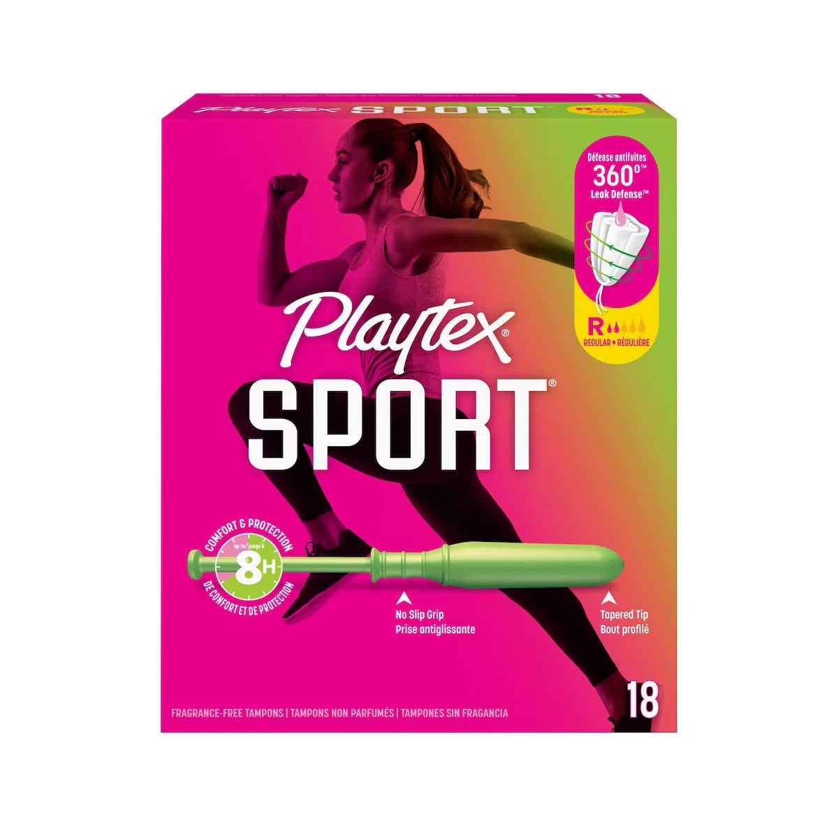 Tampons non parfumés pour athlètes Sport de à absorptivité régulière