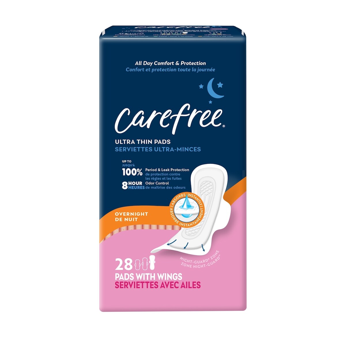 28 Serviettes De Nuit md Ultra-Minces Avec Ailes