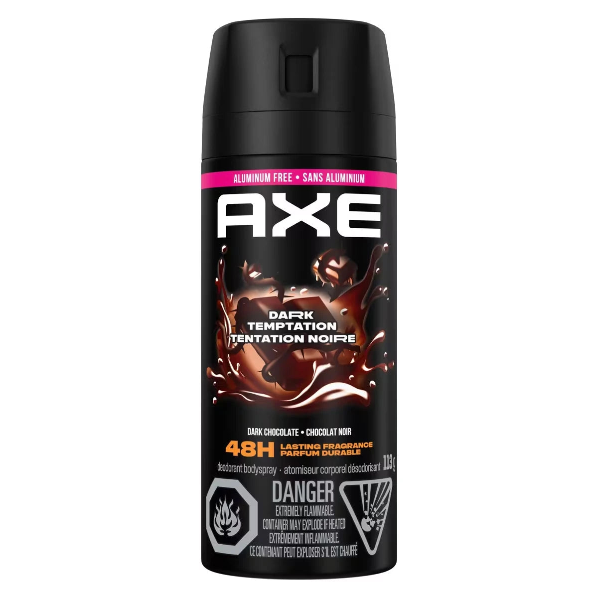 Antisudorifique En Vaporisateur à Sec Dark Temptation Protection Anti-Odeurs à Longue Dur�E D�Odorant Chocolat Noir Pour Homme Frais Pendant 48 Heures Formule Sans Aluminium 113 Gr