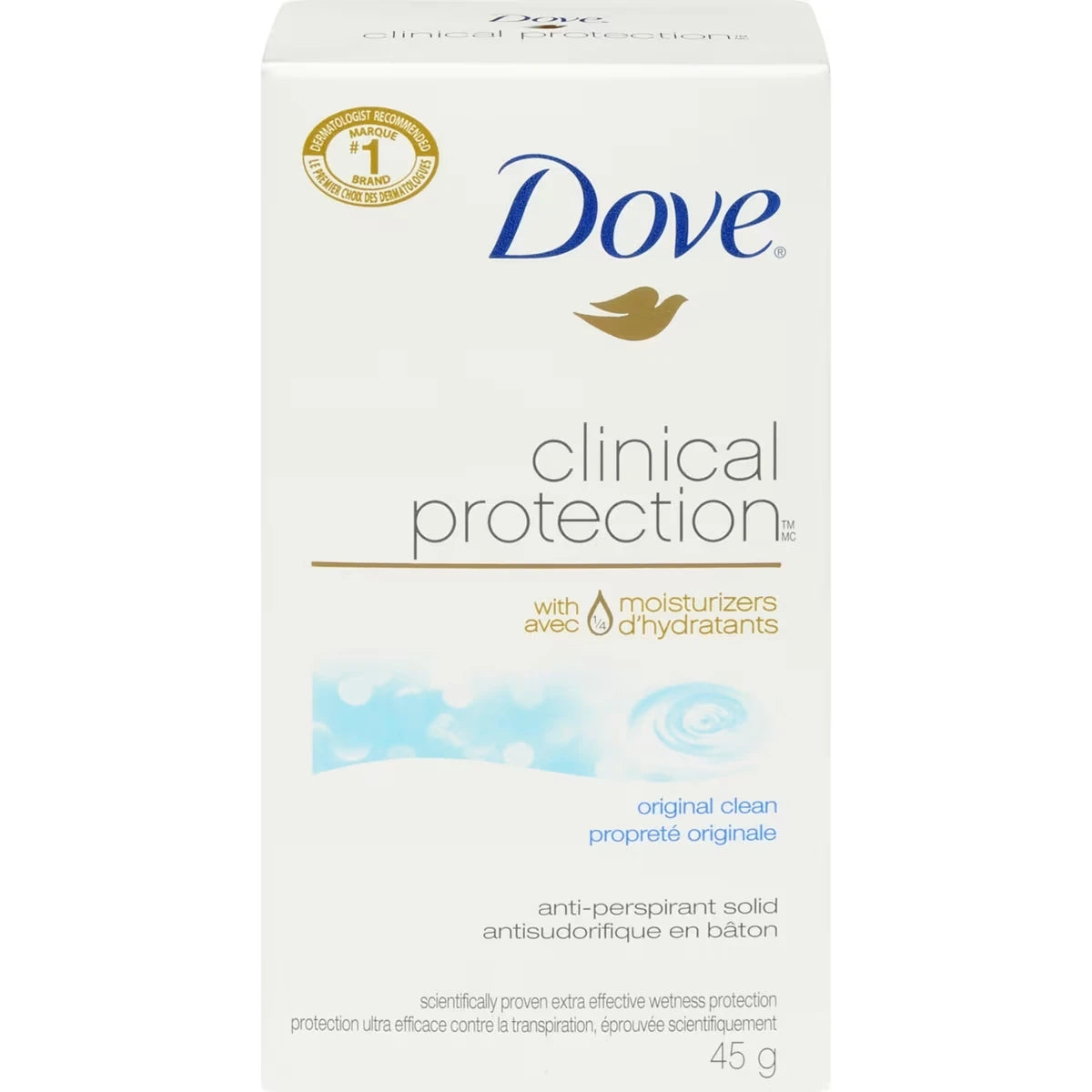 Antisudorifique Peau renouvelée protection antibactérienne contre les odeurs 45 GR