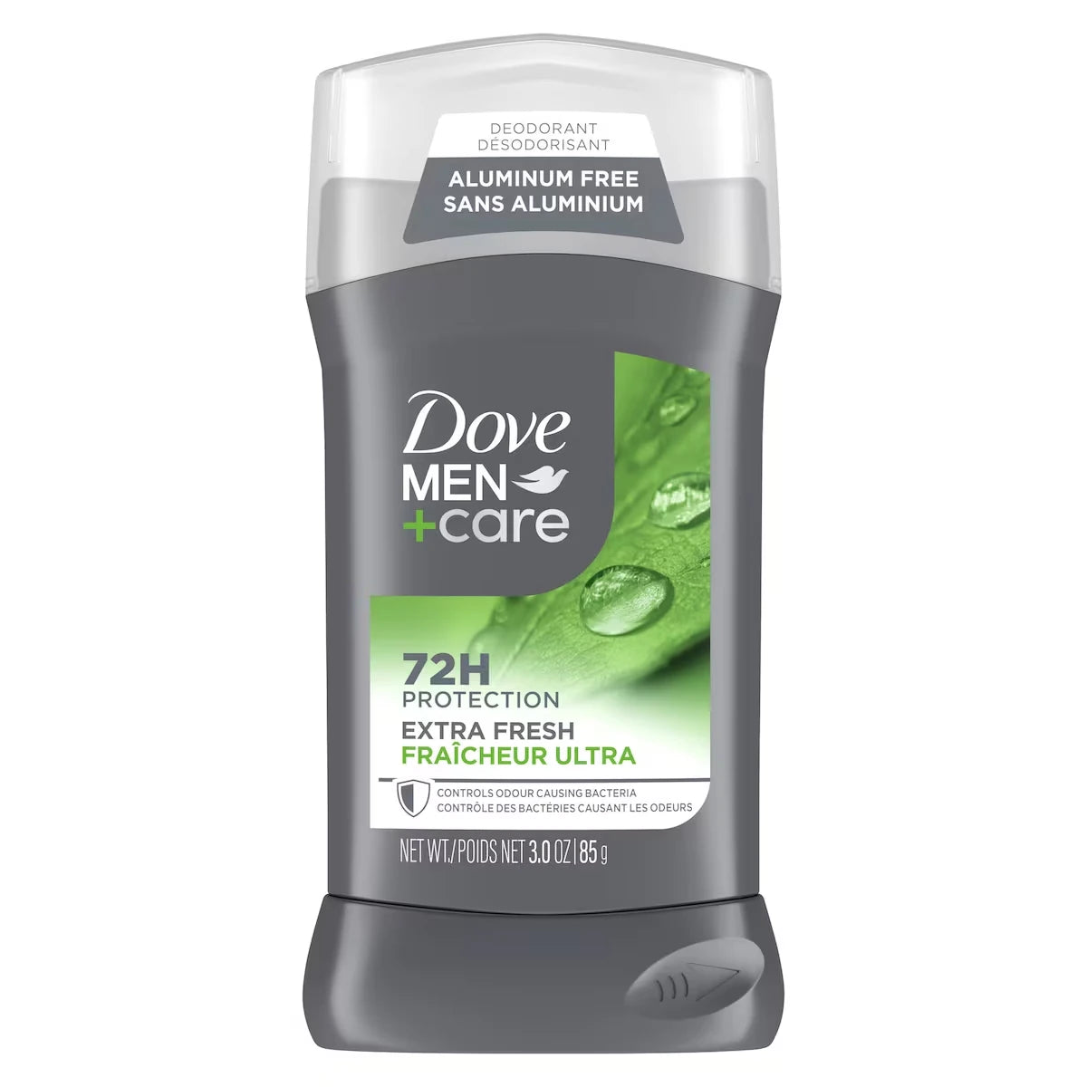 Désodorisant en Bâton formulé sans aluminium pour 72 h de protection Dove Men+Care  Extra Fresh avec vitamine E et hydratant triple action