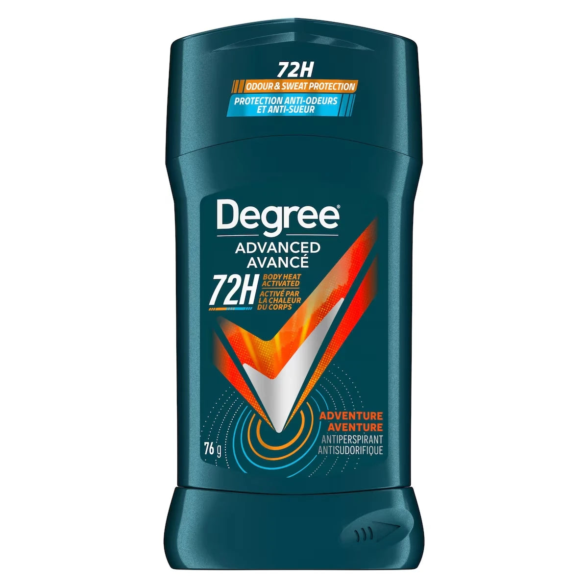 Men Advanced Antisudorifique en Bâton pour 72 h de protection anti-sueur et anti-odeurs Aventure désodorisant avec technologie motionsense 76 g