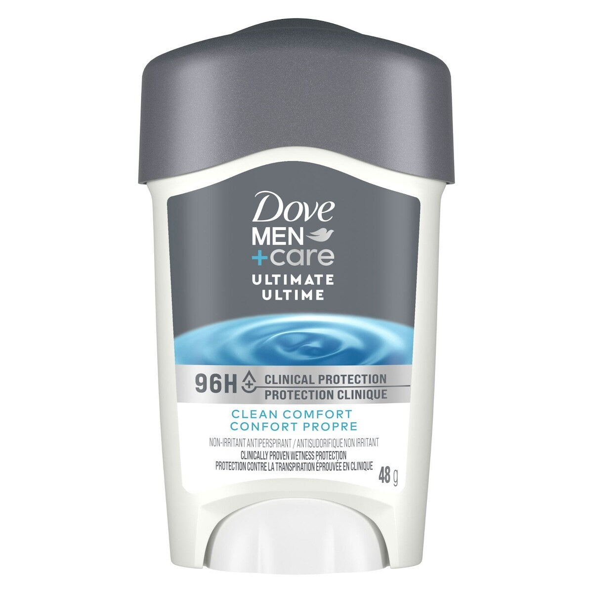 Antisudorifique pour un confort total de la peau Men+Care Protection clinique Le propre du confort protection antibactérienne contre les odeurs 48 g