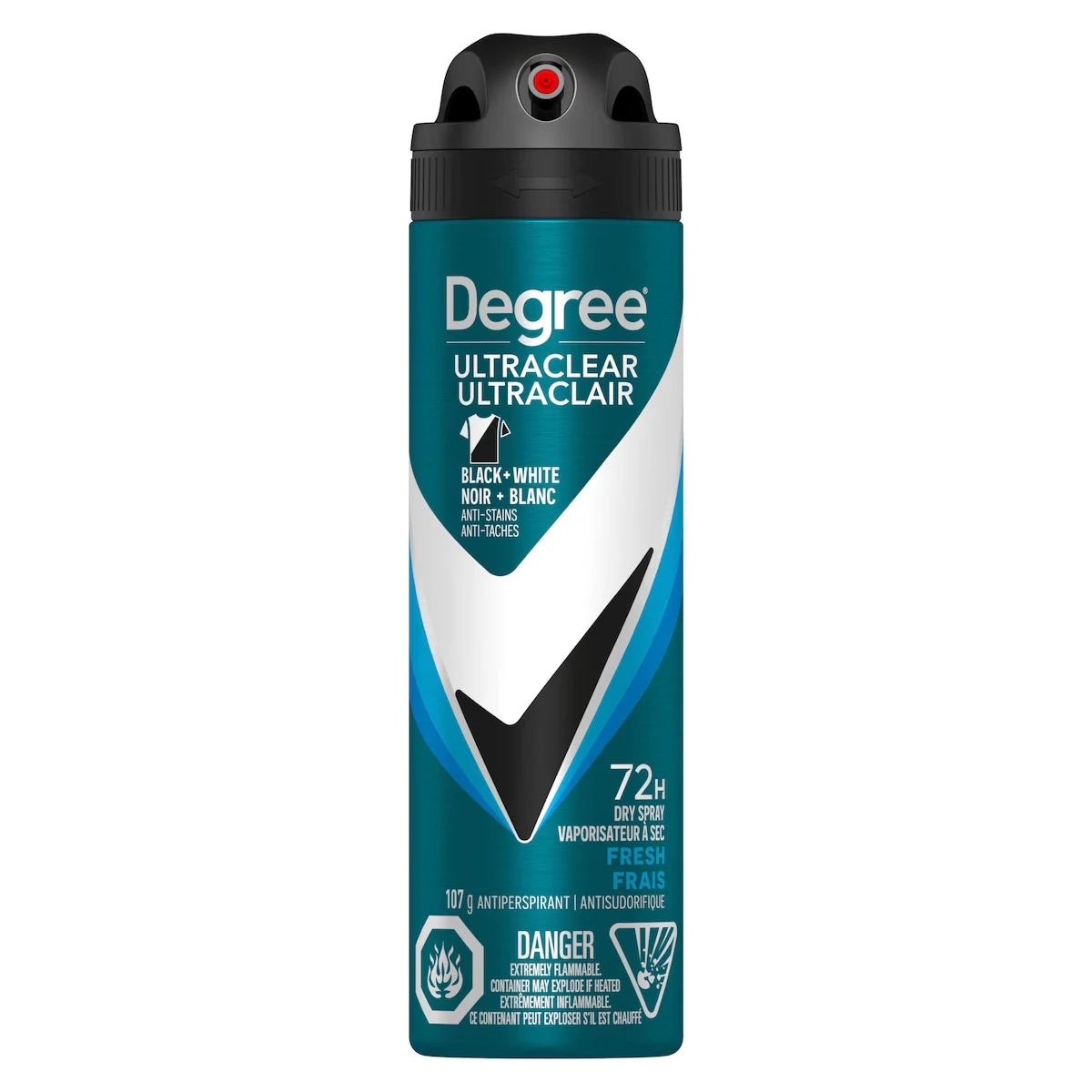 Antisudorifique en vaporisateur à sec pour une haute protection de 48 h Men Workout Endure protection antibactérienne contre les odeurs 107 g