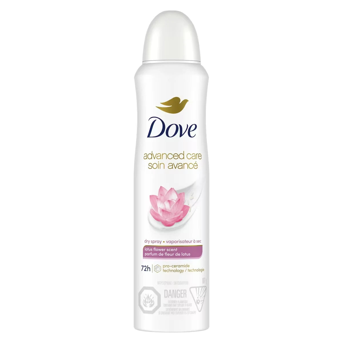 Antisudorifique vaporisateur à sec Nourishing Secrets Parfum fleur de lotus protection antibactérienne contre les odeurs 107 g