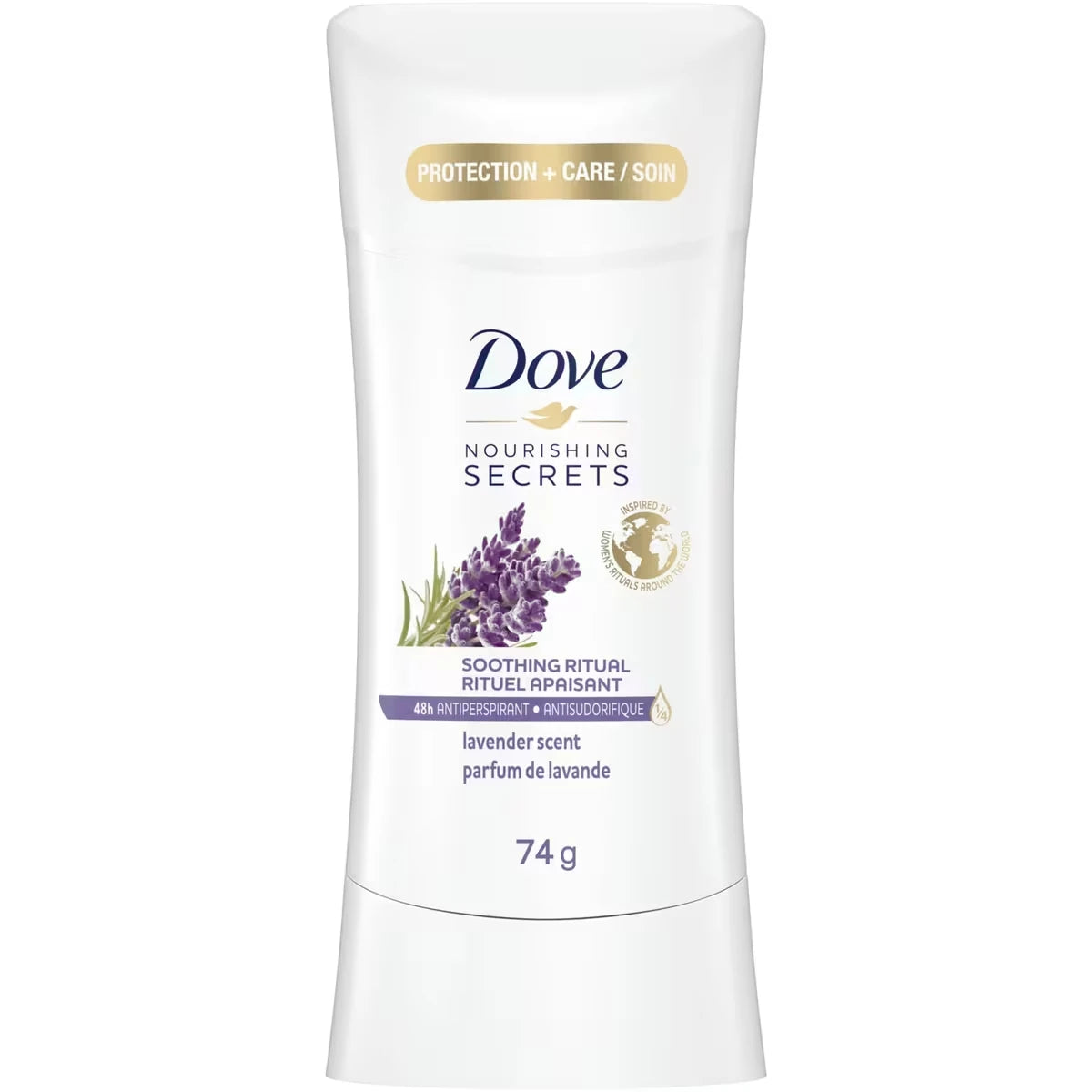 Antisudorifique Nourishing Secrets Parfum lavande protection antibactérienne contre les odeurs 74 g
