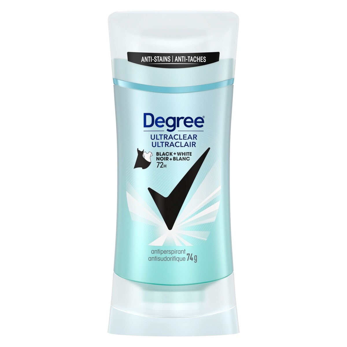 Antisudorifique en bâton pour une protection de 48 h contre les odeurs for Women Ultraclear Black+White protection antibactérienne contre les odeurs 74 g