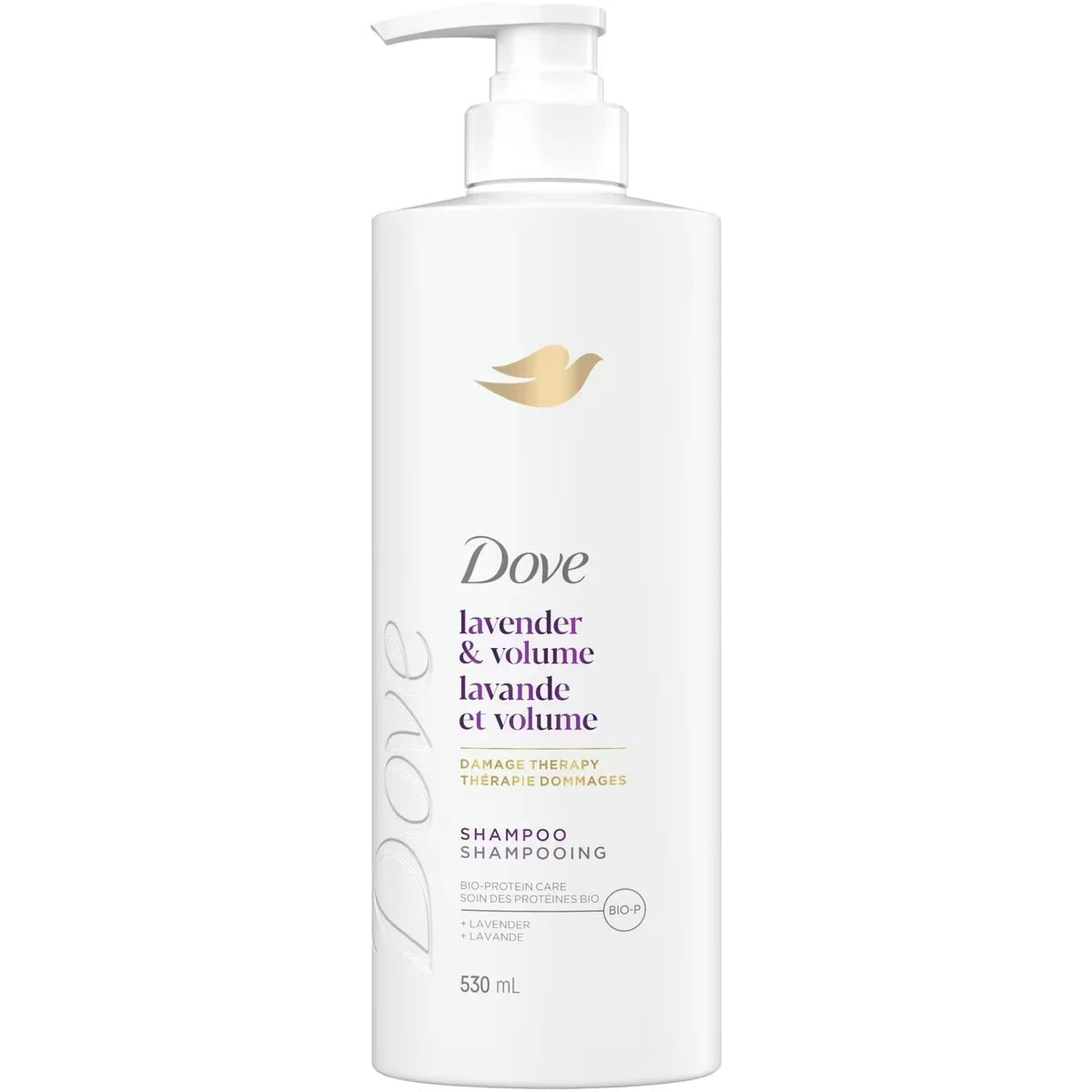 Shampooing pour Cheveux Fins et Plats, Lavande et Volume  avec Soin Bio-Protéine Liquide, 530 ML