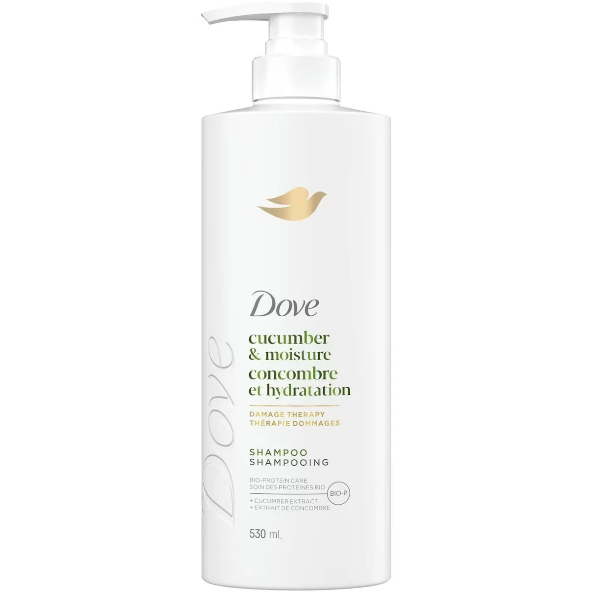Shampooing pour Cheveux Ternes et Secs, Concombre Hydratant  avec Soin Bio-Protéine Liquide, 530 ML