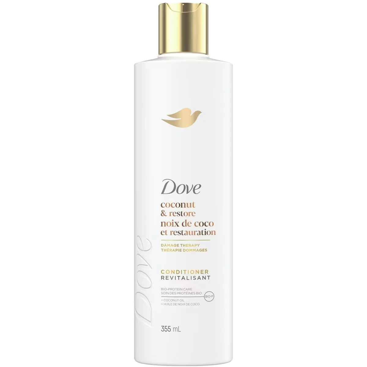 Revitalisant pour Cheveux Abîmés, Huile de Coco & Restauration  avec Soin Bio-Protéine Liquide, 355 ML