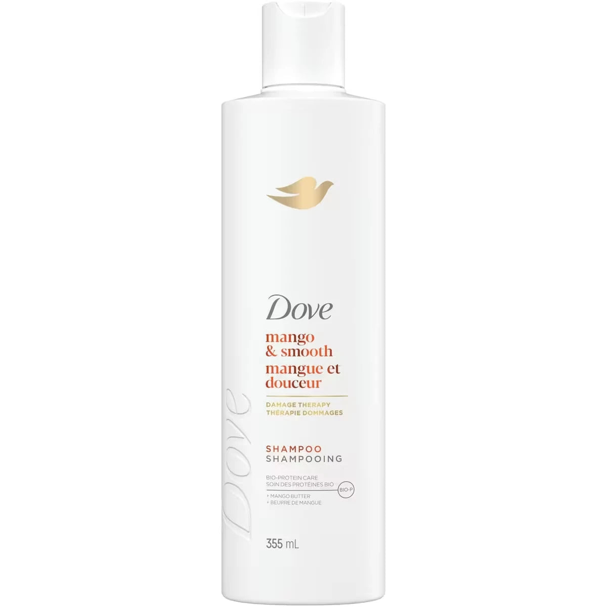 Shampoing pour cheveux ternes et secs, Mangue et Douceur  avec technologie Soin Bio-Protéine Liquide, 355 ML