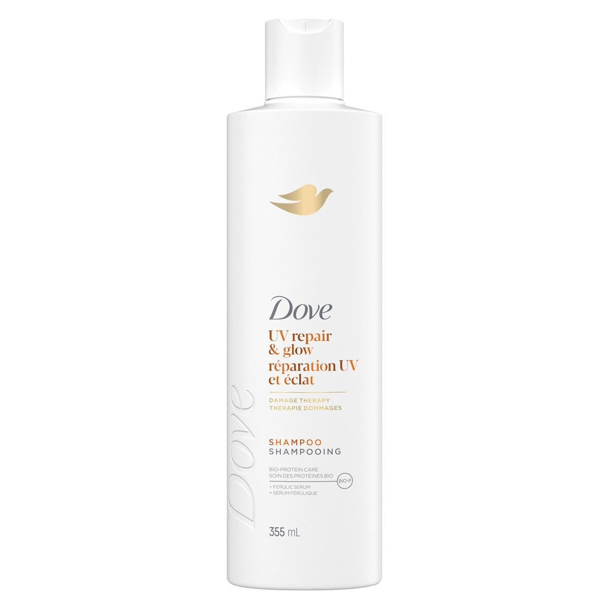 Shampooing Répare 99 % des dommages capillaires causés par Damage Therapy les UV UV Repair & Glow avec sérum à l’acide férulique 355 ML